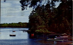 Ideal Lake For Boating Pleasures Scenic, MN Postcard Postcard