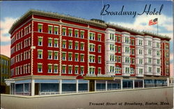 Broadway Hotel, Tremont Street At Broadway Postcard