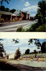 Colonial Motor Inn, Mail Route 98 Postcard