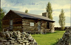 The Du Petit-Thours Log House, French Azilum Wyalusing, PA Postcard Postcard