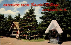 Greetings From Santa's Village Jefferson, NH Postcard Postcard