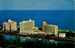 Oceanfront Hotels Indian Creek, FL Postcard Postcard