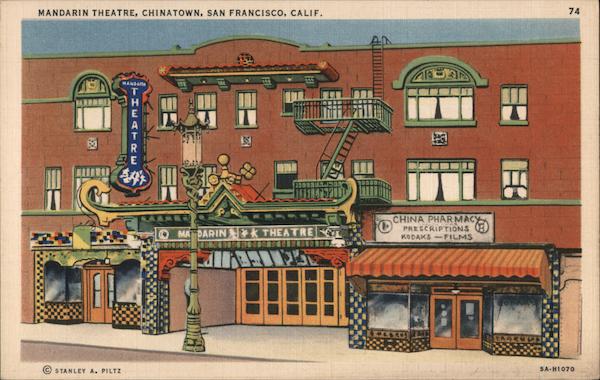 Mandarin Theatre, Chinatown, San Francisco, Calif. (c) Stanley A. Piltz California