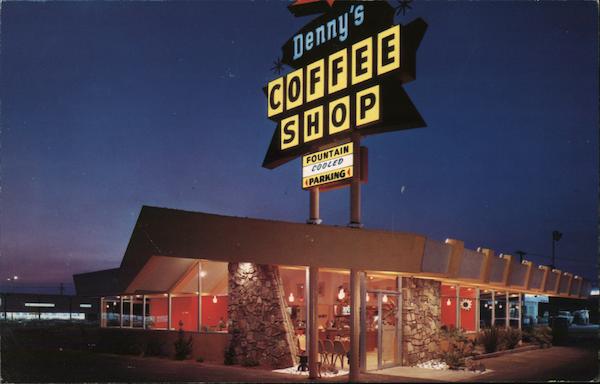 Denny's Coffee Shop - We Never Close! Buena Park California