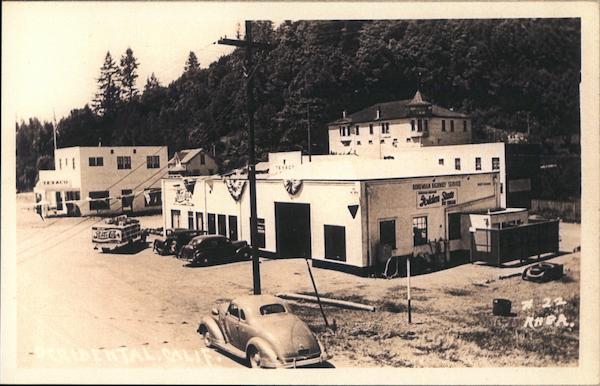 Service Station and Cars (Reproduction) Occidental California