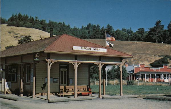 Historic Railroad Station Duncans Mills California