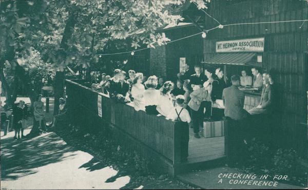 Checking In For A Conference Mount Hermon California