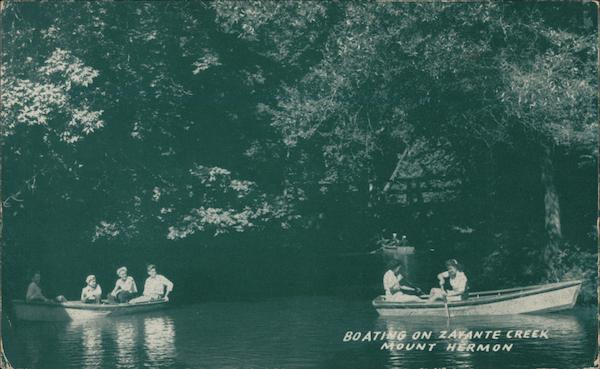 Boating on Zayante Creek Mount Hermon California