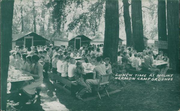 Lunch Time at Mount Herman Camp Grounds Mount Hermon California