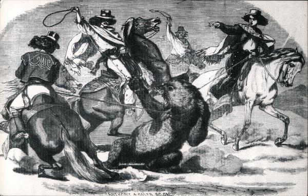 The Grizzly and his Captors California