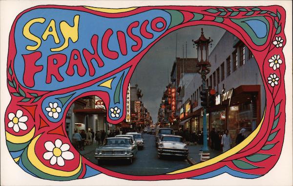 Chinatown - Psychedelic Hippie Style San Francisco California