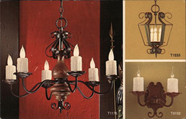The Mediterranean Series Candle Light Chandelier and Wall Sconce