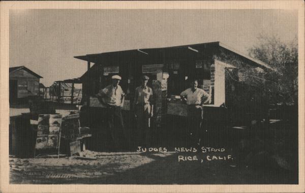 Judges News Stand Rice California