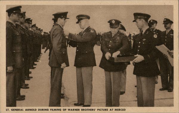 General Arnold During Filming of Warner Brothers' Picture Merced California