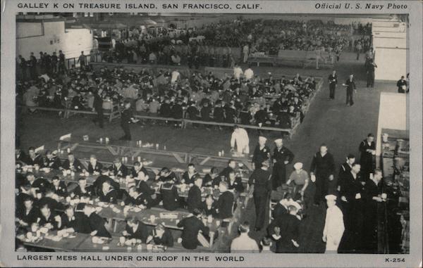 Galley K on Treasure Island - Largest Mess Hall under one roof in the world San Francisco California
