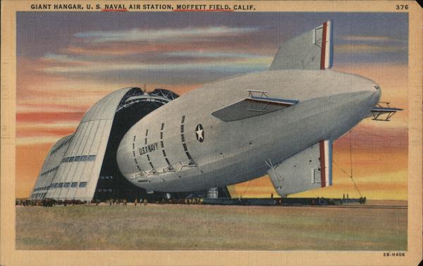 Giant Hanger, U.S. Naval Air Station, Moffett Field Sunnyvale California
