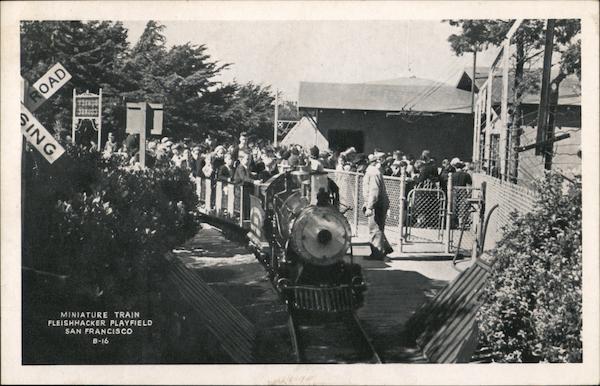 Miniature train Fleishhacker Playfield San Francisco California