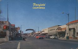 View of Texas Street Fairfield, CA Postcard Postcard Postcard