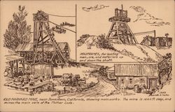Old Harvard Mine Showing Main Works. Jamestown, CA Postcard Postcard Postcard