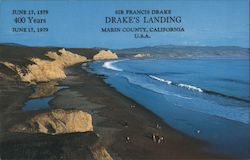 Sir Francis Drake - Drake's Landing in Marin County Larkspur, CA Postcard Postcard Postcard