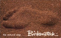 The natural Step - Birkenstock Advertising Postcard Postcard Postcard