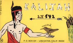Kalijat L.T. 542 SSB-GGW-42 Los Gatos, CA Postcard Postcard Postcard