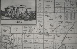 Street Map of the Westside in 1887 Cupertino, CA Postcard Postcard Postcard