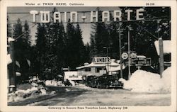 Winter at Twain Harte, California Postcard Postcard Postcard