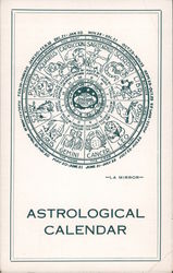 Astrological Calendar -LA Mirror- Calendars Postcard Postcard Postcard