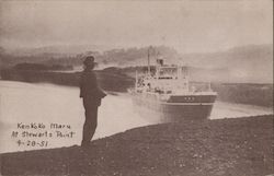 KenKoKo Maru at Stewarts Point 4-28-51 Postcard