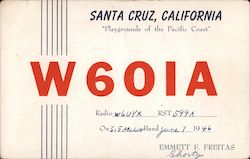 W601A Santa Cruz, California Postcard Postcard Postcard
