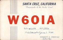 W601A Santa Cruz, California Postcard