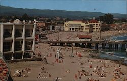 Beach at Santa Cruz California Postcard Postcard Postcard