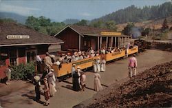 Old Time Excursion Train Felton, CA Postcard Postcard Postcard