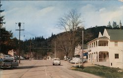 Street Scene in Felton Postcard