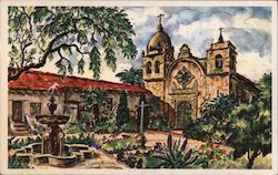 Mission San Carlos Postcard