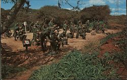Military Tactical Training Fort Ord, California Postcard