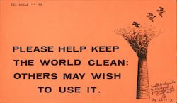 Please Help Keep the world clean: others may wish to use it ASH Aug 26 1973 Pot-Shots No. 189 Postcard