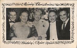 Merry Christmas Happy New Year Postcard