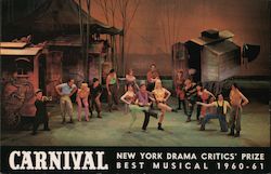 Carnival New York Drama Critics' Prize Best Musical 1960-61 Postcard Postcard Postcard
