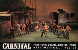 Carnival New York Drama Critics' Prize Best Musical 1960-61 Postcard