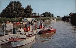 Boat Harbor at the B&W Resort Isleton, CA Postcard Postcard Postcard