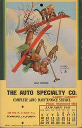 The Auto Specialty Co. Richmond, CA Lawson Wood Postcard Postcard Postcard