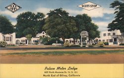 Palace Motor Lodge Postcard