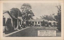 Hidden Motor Court Postcard