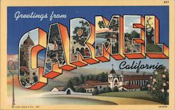 Greetings from Carmel California Postcard