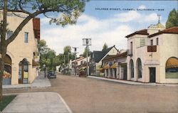 Dolores Street Carmel, CA Postcard Postcard Postcard