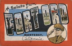 A Salute from Fort Ord Postcard