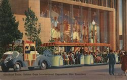 Elephant Train - Golden Gate International Exposition Postcard