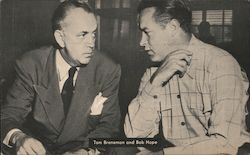Tom Breneman and Bob hope Postcard